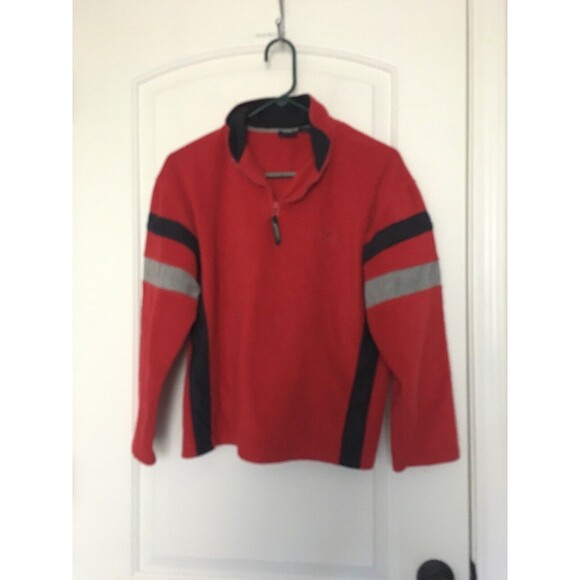 Izod Boys Fleece 1/4 Zip Shirt Top Pullover Size Large 14/16 Multi-Color - Picture 1 of 8